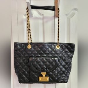 Marc Jacobs Black quilted leather Tote bag